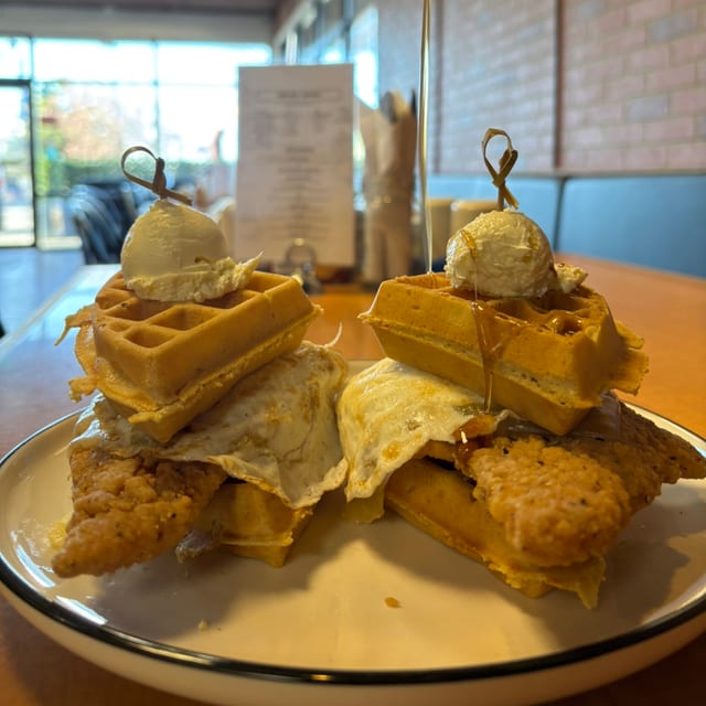 Fried Chicken & Waffle Sando.